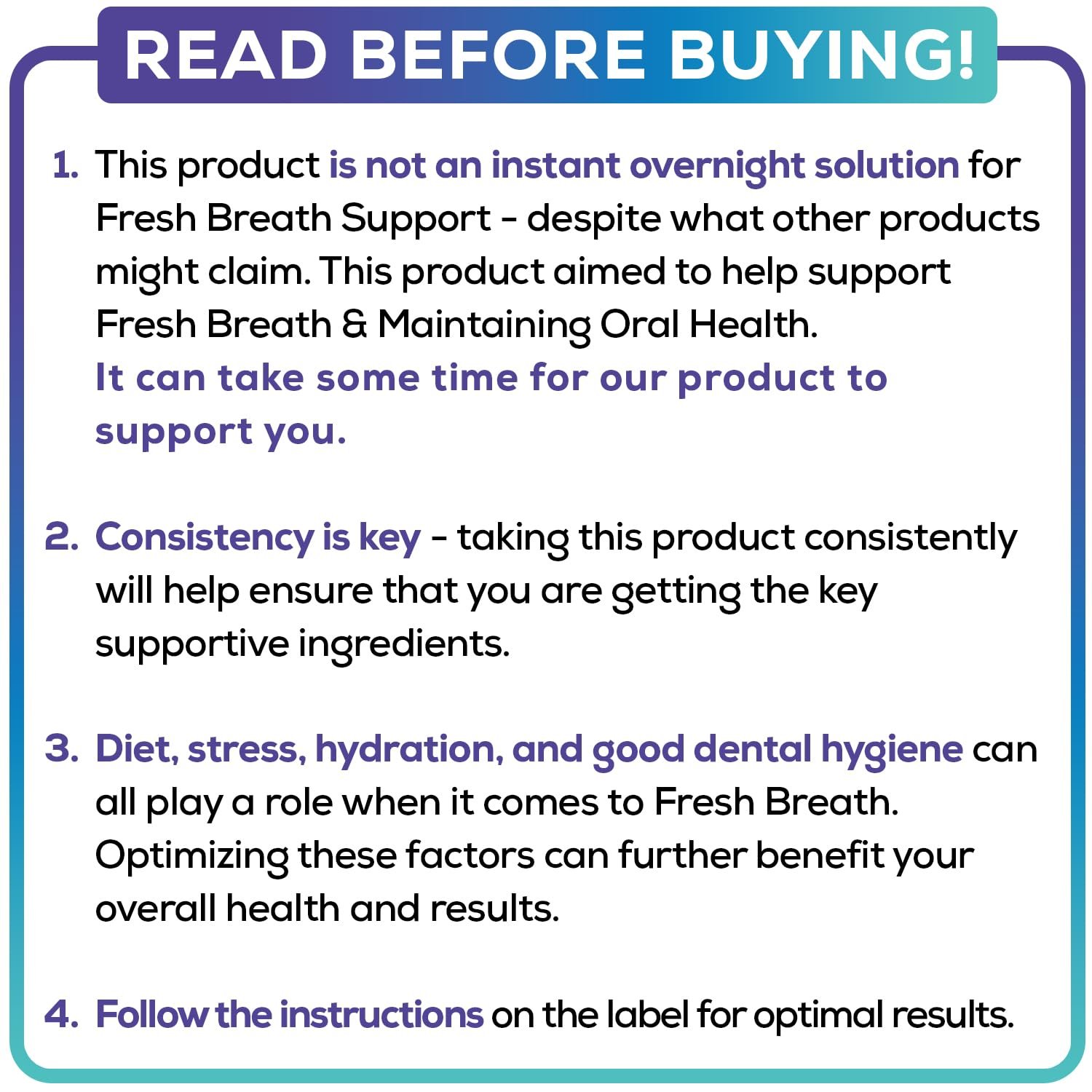 Oral Probiotics & Tongue Scraper for Bad Breath Support - Chewable Dental Probiotic for Teeth & Gums & Fresh Breath - 6 Probiotic Strains - BLIS M18 - Supportive Oral Probiotic - Mint Flavored - 60ct - Image 2