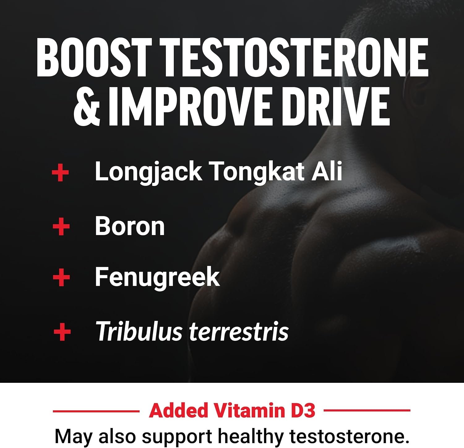 Force Factor Test X180 Gummies Testosterone Booster for Men with Tongkat Ali, Horny Goat Weed, Tribulus Terrestris, Fenugreek, & Black Maca, Supplement Men, Berry Punch, 60 Gummies, 1-Pack - Image 4