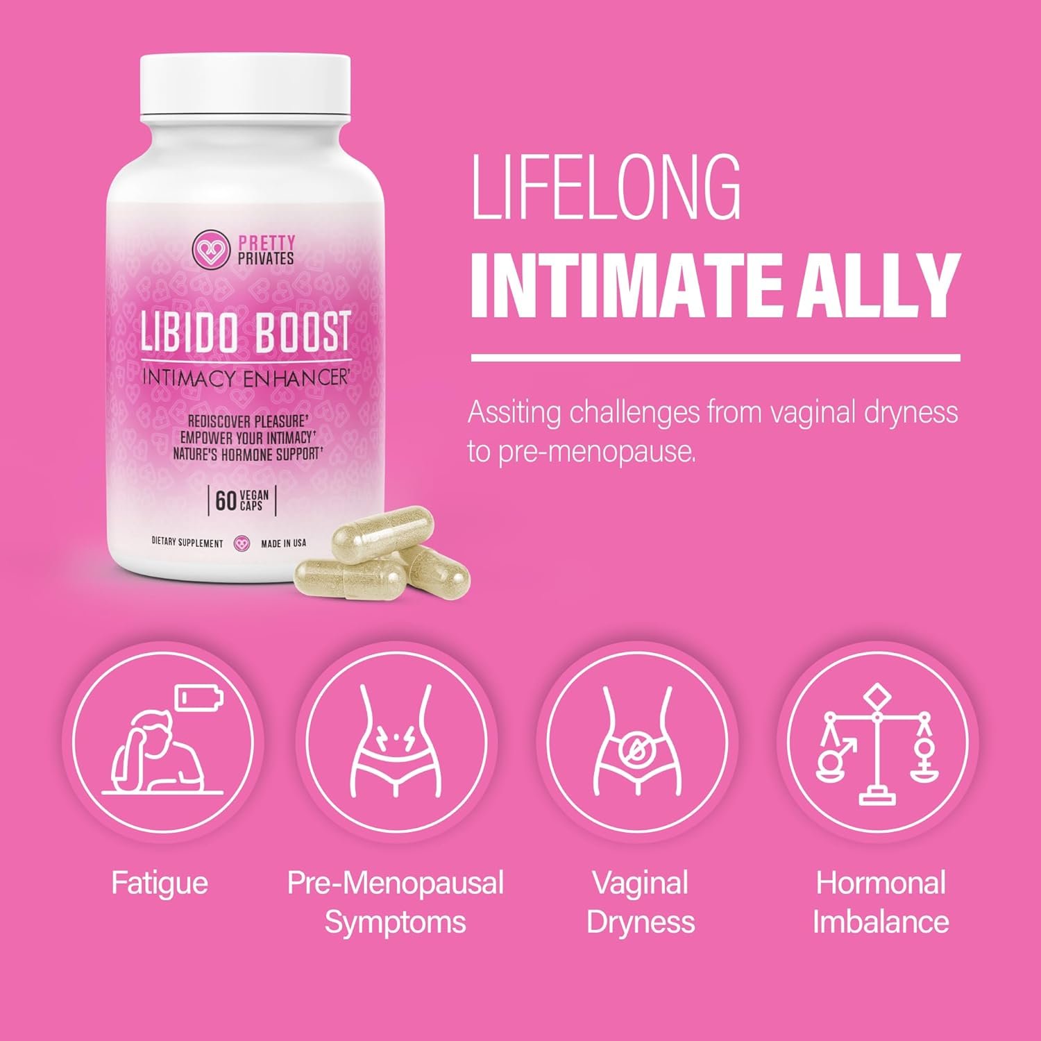Pretty Privates Female Libido Booster for Women - Fast-Acting Mood Booster & Energy Support, Natural Formula to Enhance Your Libido - Womens libido Booster - Image 4