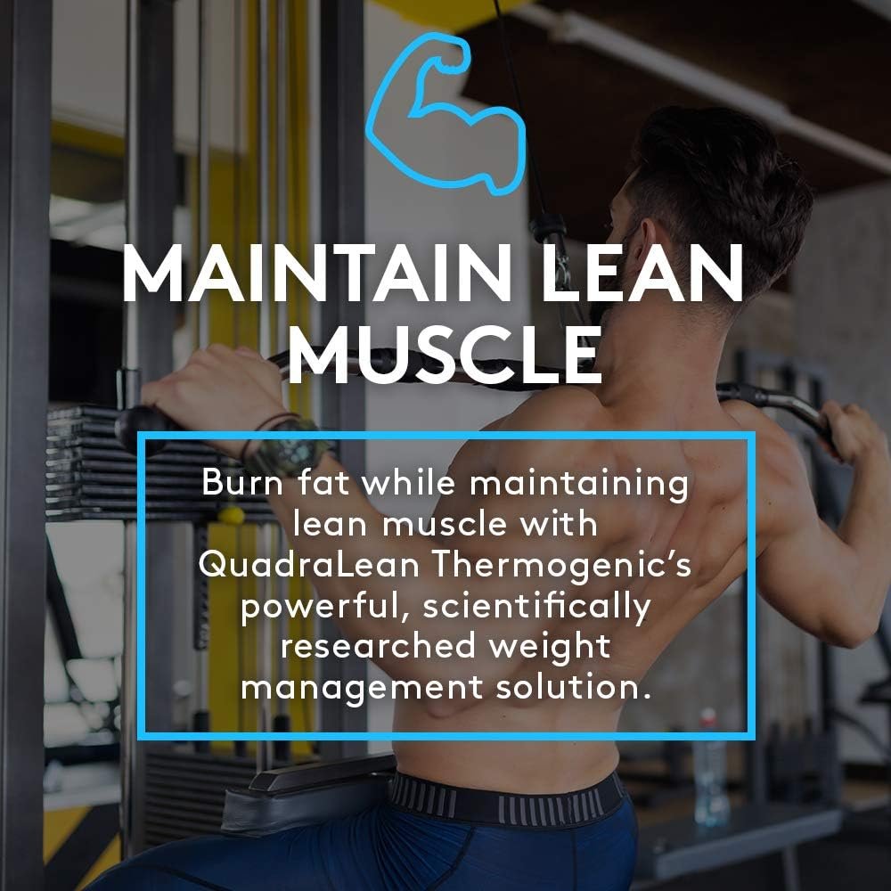 RSP Nutrition QuadraLean Thermogenic Fat Burner for Men & Women, Weight Loss Supplement, Crash-Free Energy, Metabolism Booster & Appetite Suppressant, Diet Pills, 60 Serv (Packaging May Vary) - Image 7