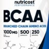 Nutricost BCAA 1000mg, 500 Capsules (250...
