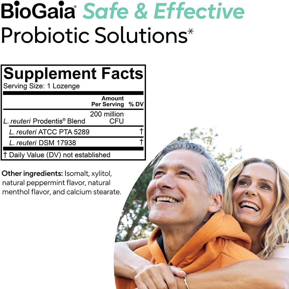 BioGaia Prodentis 3-Pack | Dental Probiotic Lozenges | Promote Healthy Gums & Teeth | Defend Against Dental Problems | Replenish Oral Microbiome | Improve Oral Health | Mint Flavor | 90 Day Supply - Image 8
