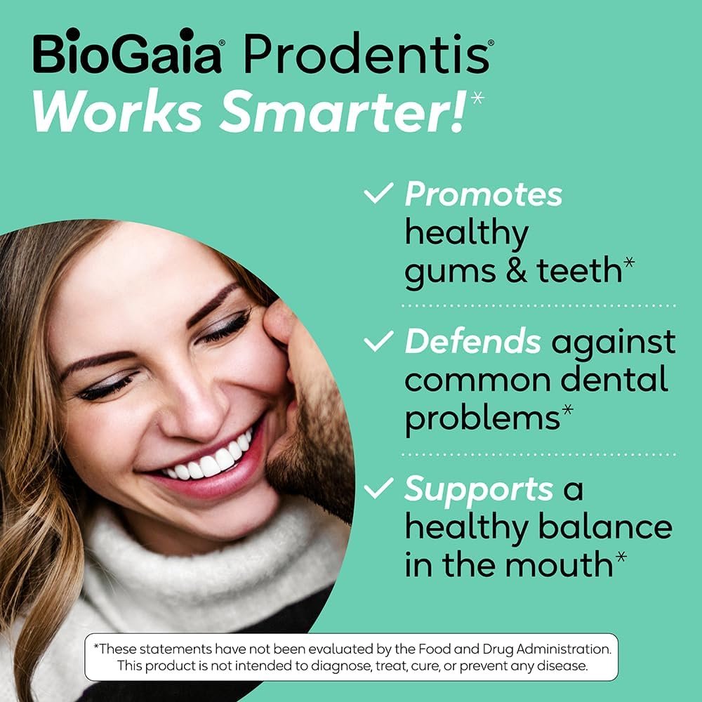 BioGaia Prodentis 3-Pack | Dental Probiotic Lozenges | Promote Healthy Gums & Teeth | Defend Against Dental Problems | Replenish Oral Microbiome | Improve Oral Health | Mint Flavor | 90 Day Supply - Image 3