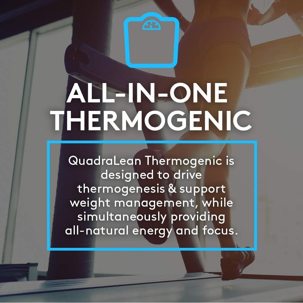 RSP Nutrition QuadraLean Thermogenic Fat Burner for Men & Women, Weight Loss Supplement, Crash-Free Energy, Metabolism Booster & Appetite Suppressant, Diet Pills, 60 Serv (Packaging May Vary) - Image 5