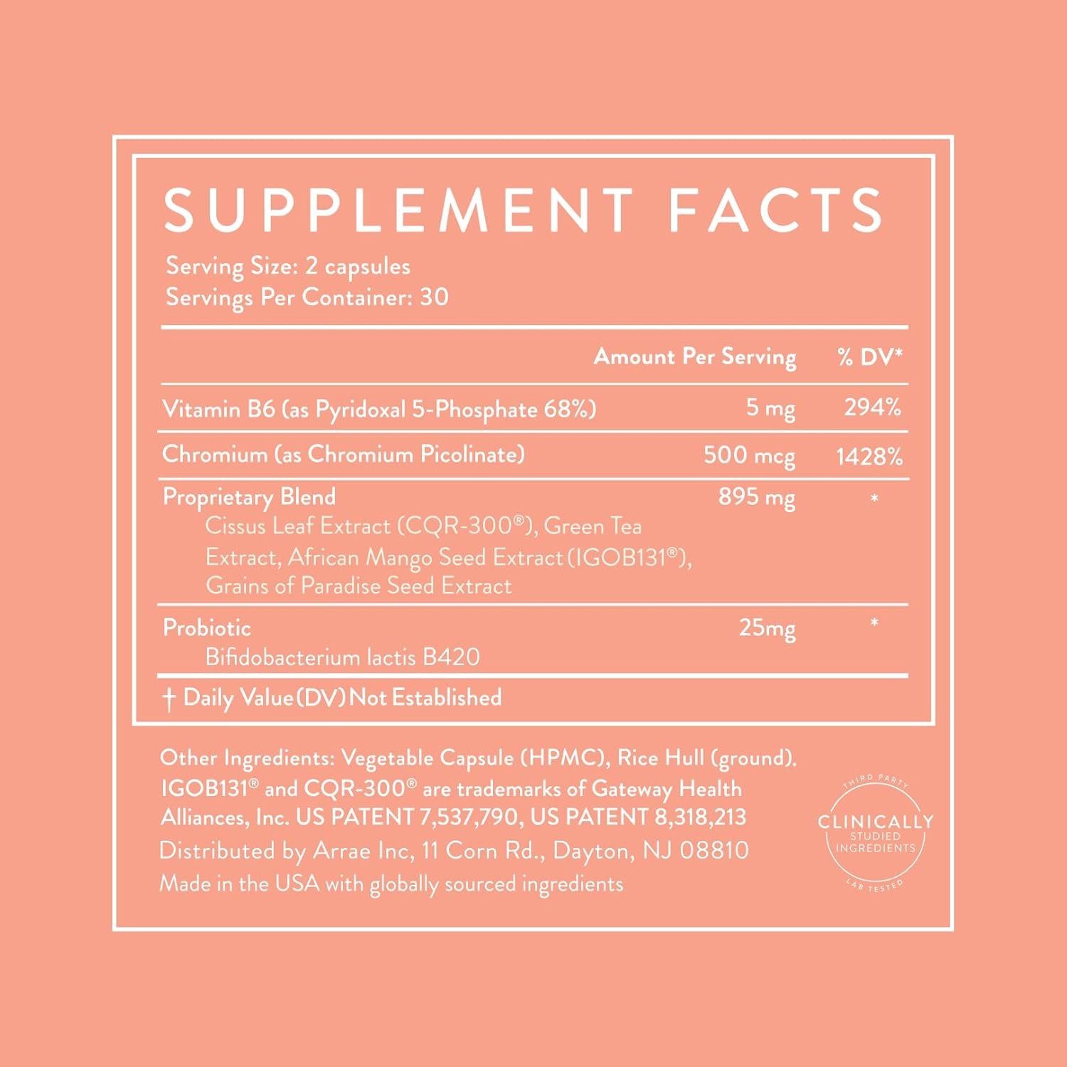 Arrae MB-1, Natural Dietary Supplement, Control Appetite, Increase Energy, Support Healthy Metabolism, 60 Capsules - Image 6