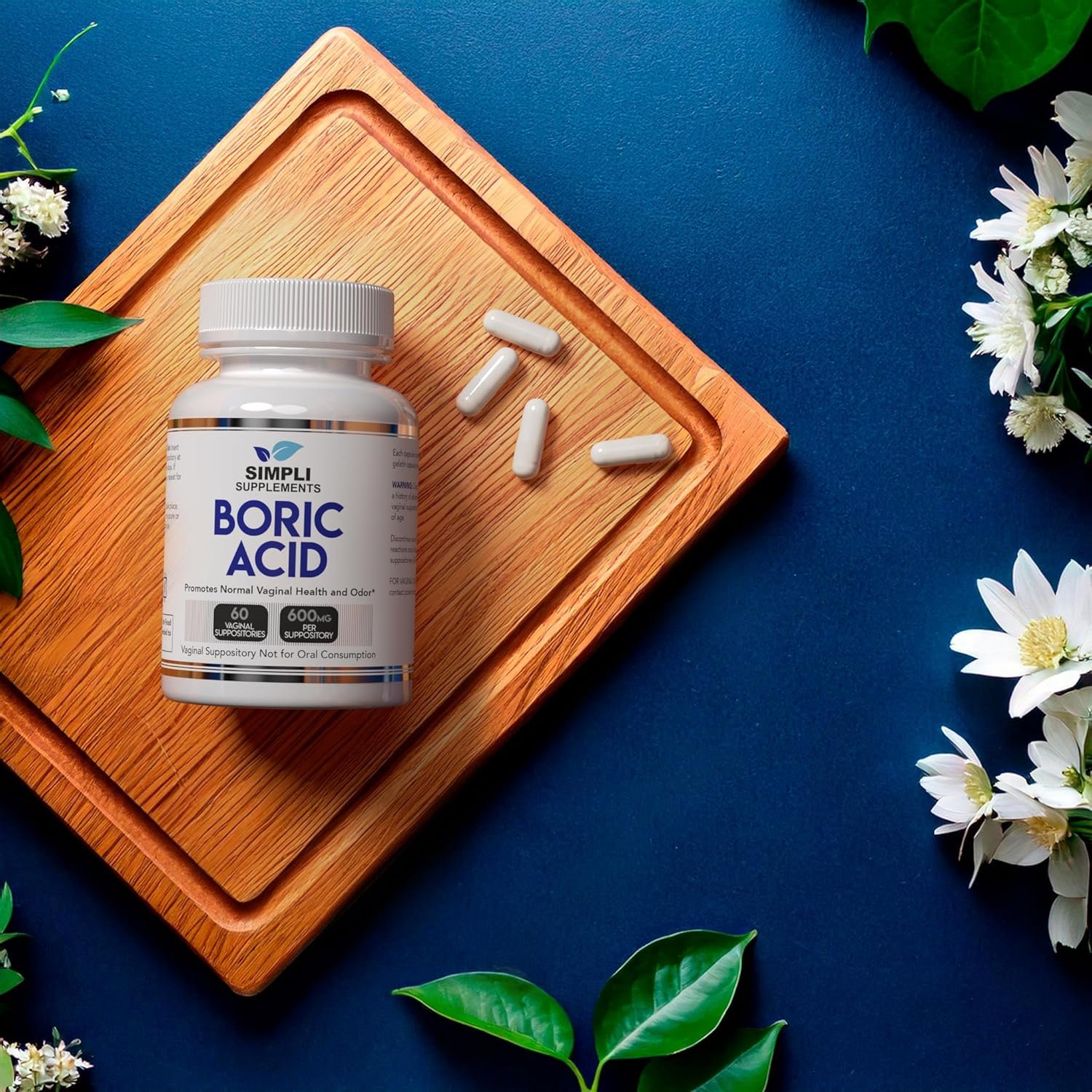 60 Boric Acid Suppositories for Women | BV Treatment for Women | pH Balance Pills | Vaginal Care | Bacterial Vaginosis Treatment Boric Acid for Women (600mg) - Image 7