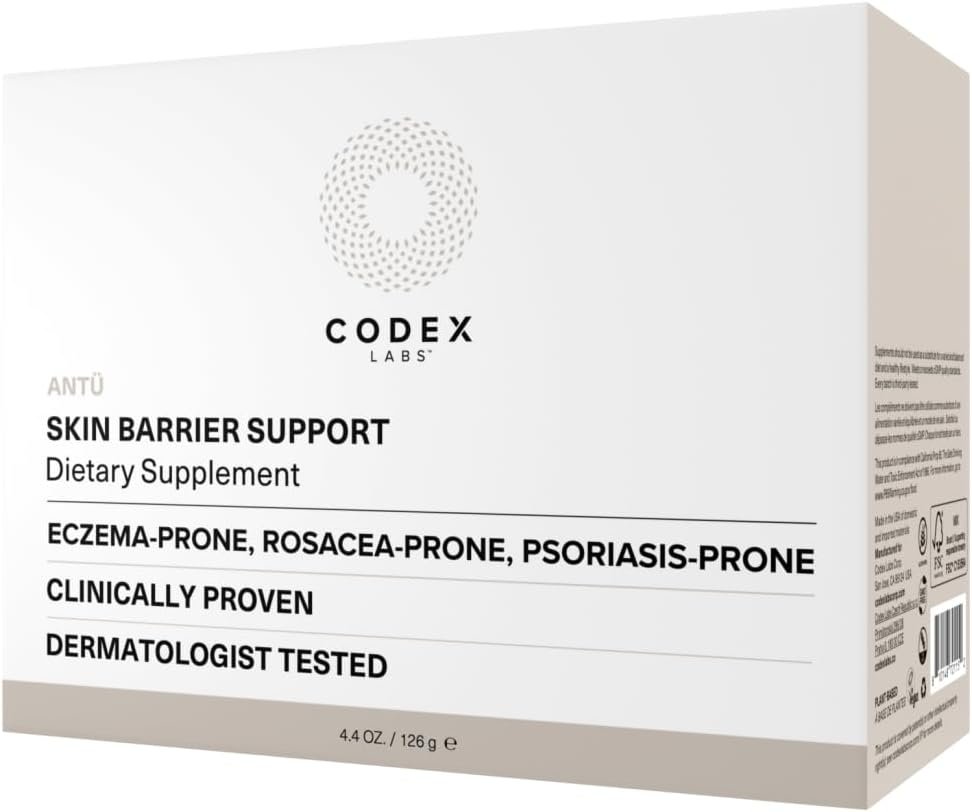 ANTÜ Skin Barrier Repair Supplement – Oral Sachets for Eczema, Rosacea & Psoriasis – Clinically Proven, Vegan, Dermatologist-Tested – Strawberry Lemonade Flavor – 30-Day Supply