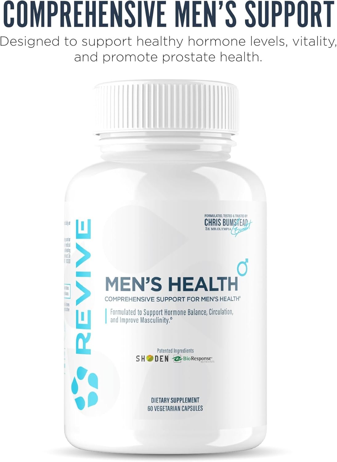 Revive MD DIM Supplement for Men - Hormone Balance Support, Male Sexual & Prostate Health - Healthy Testosterone Levels, Estrogen Balance, with Ashwagandha & Green Tea - 60 Vegetarian Capsules - Image 2