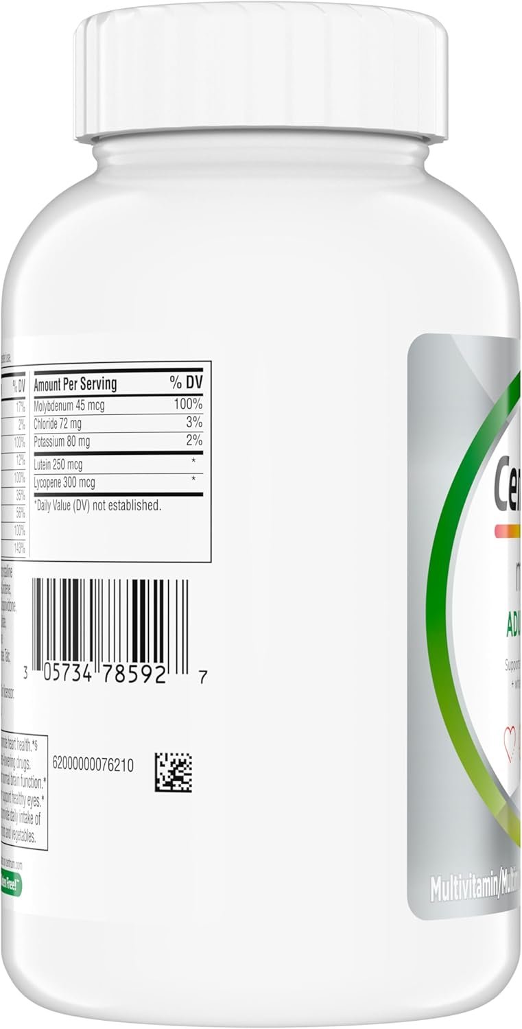 Centrum Minis Silver Multivitamin Tablet for Adults 50 Plus, Multimineral Supplement, Vitamin D3, B-Vitamins, Gluten Free, Non-GMO Ingredients, Supports Memory and Cognition in Older Adults - 320 Ct - Image 9