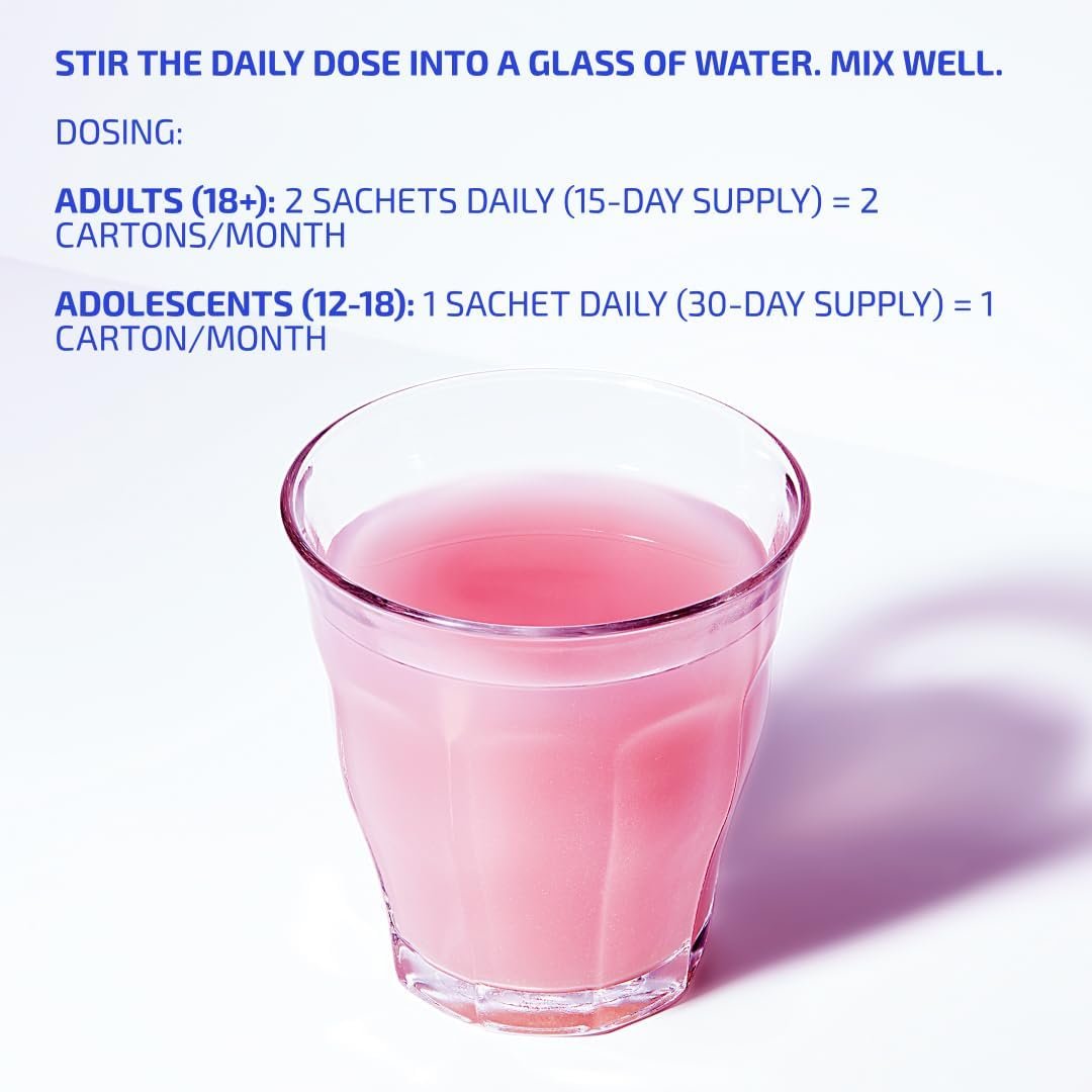 ANTÜ Skin Barrier Repair Supplement – Oral Sachets for Eczema, Rosacea & Psoriasis – Clinically Proven, Vegan, Dermatologist-Tested – Strawberry Lemonade Flavor – 30-Day Supply - Image 5