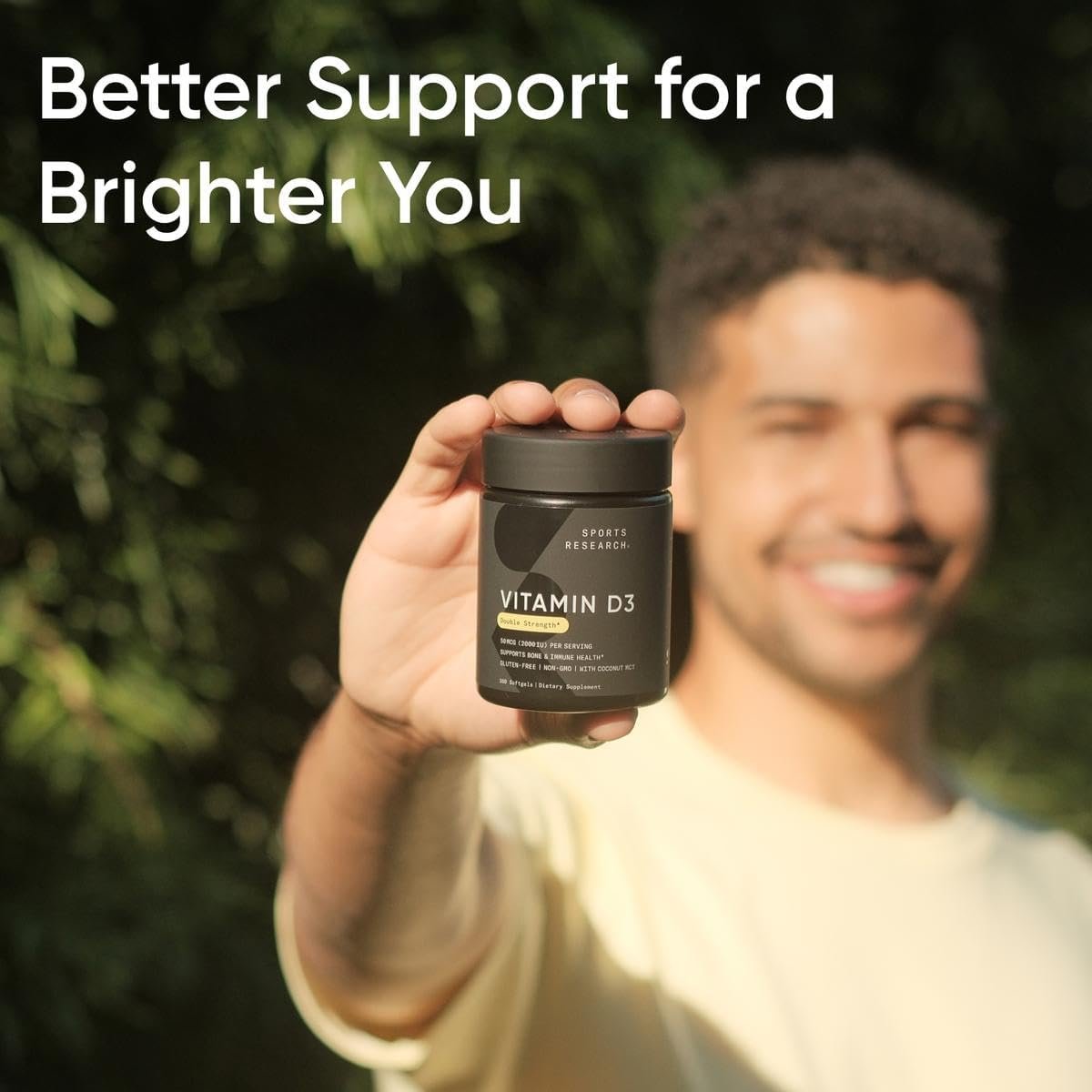 Sports Research Vitamin D3 5000iu (125mcg) with Coconut Oil ~ High Potency Vitamin D for Immune & Bone Support ~ Non-GMO Verified, Gluten & Soy Free (360 Mini-Liquid Softgels) - Image 6