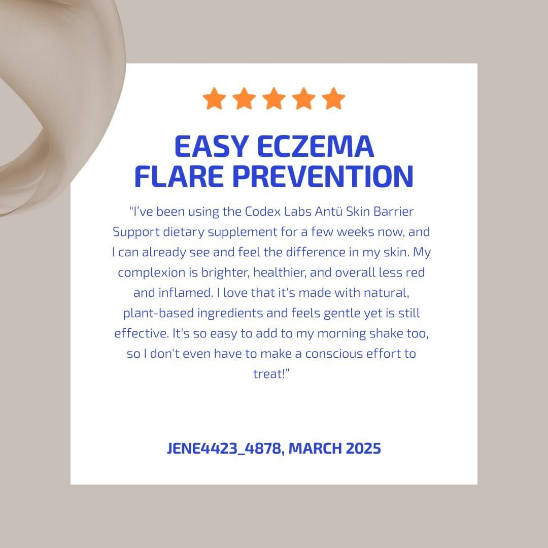 ANTÜ Skin Barrier Repair Supplement – Oral Sachets for Eczema, Rosacea & Psoriasis – Clinically Proven, Vegan, Dermatologist-Tested – Strawberry Lemonade Flavor – 30-Day Supply - Image 8