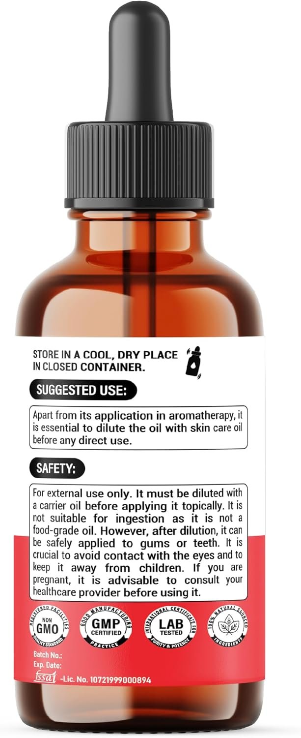 1 FL Oz - 30ml - Clove Essential Oil Supplement – for Toothache, Oral Care, Skin & Hair – Clove Oil Organic - Image 9