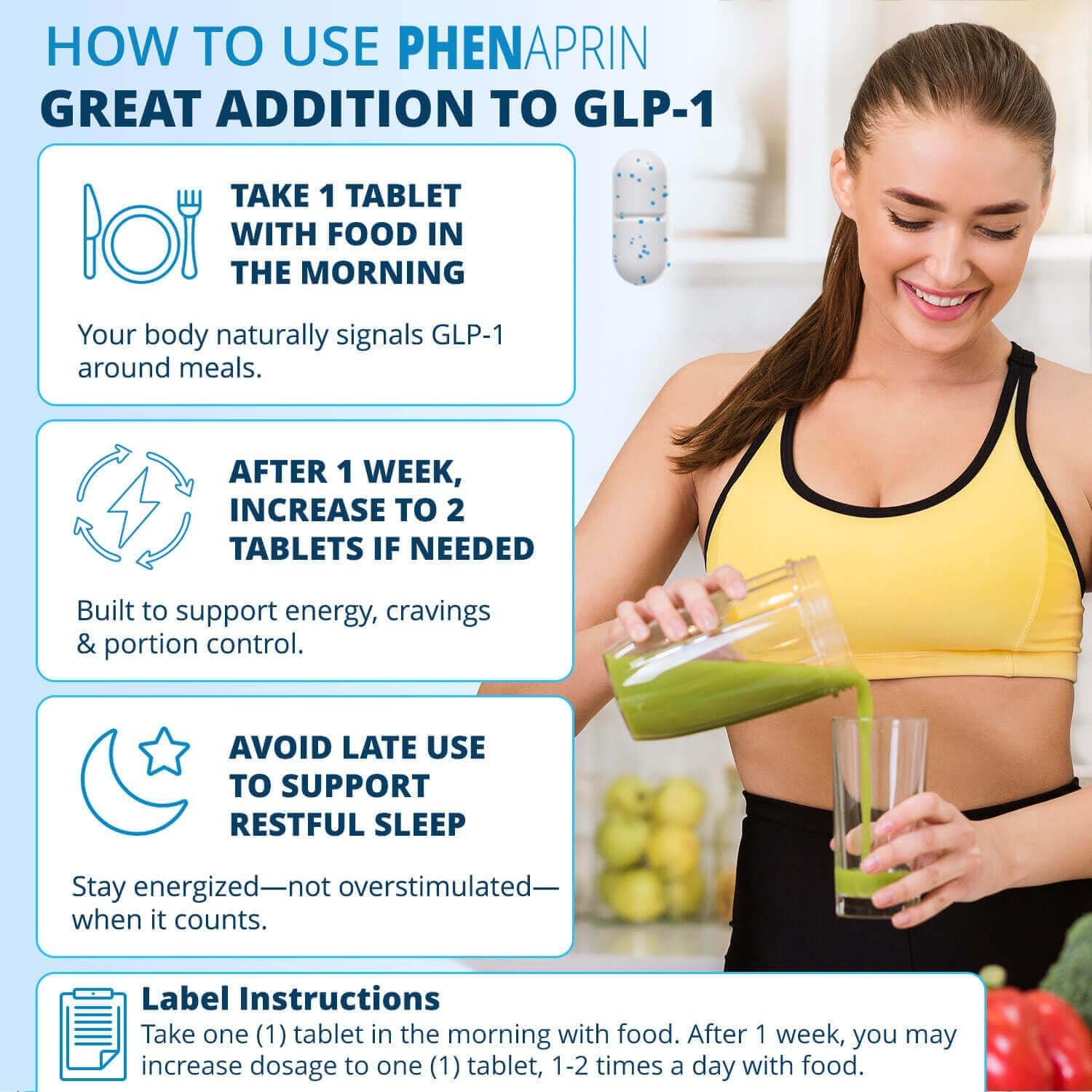 Advanced Appetite Support & Thermogenic Fat Burner | Diet Pills for Women & Men | Energy & Focus Formula with L‑Phenylalanine - Image 3