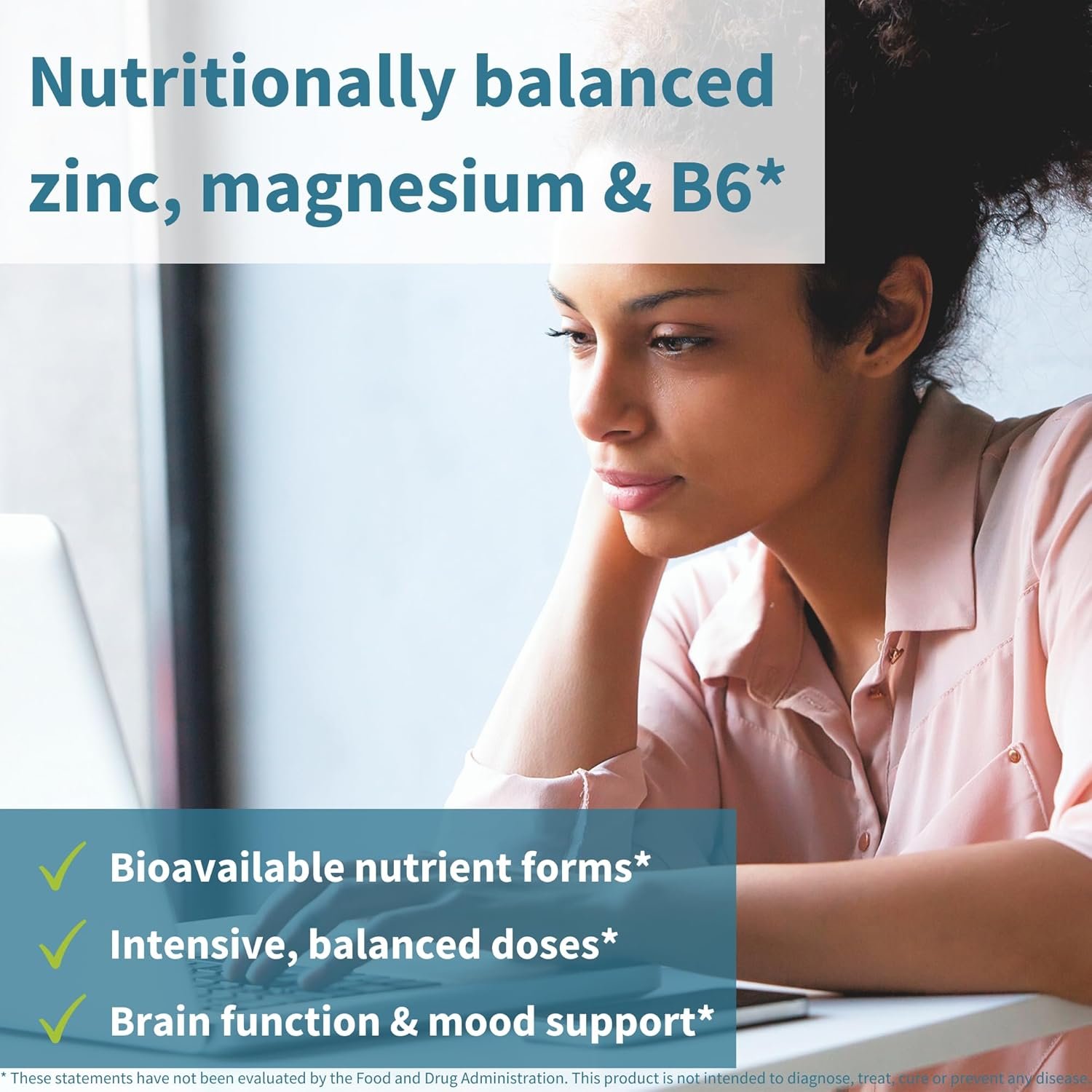 Igennus Neurobalance High Absorption Zinc Magnesium & B6 Complex, Cognitive Support, Focus & Recovery, 24mg Chelated Zinc Picolinate, Oxide-Free Magnesium, Vegan, Non-GMO, 120 Tablets - Image 2