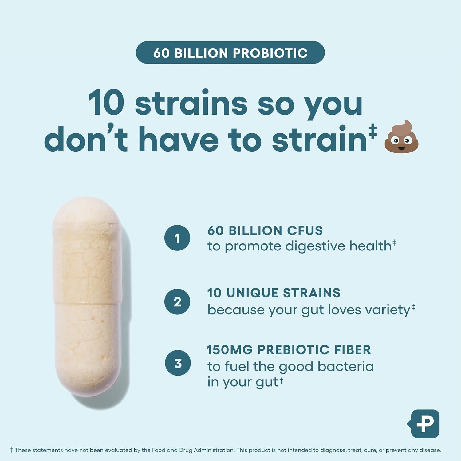 Physician's Choice Probiotics 60 Billion CFU - 10 Strains + Organic Prebiotics - Immune, Digestive & Gut Health - Supports Occasional Constipation, Diarrhea, Gas & Bloating - for Women & Men - 30ct - Image 4