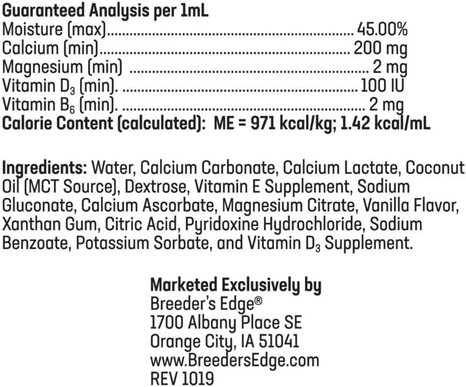 Revival Animal Health Breeder's Edge Oral Cal Plus- Fast-Absorbing Oral Calcium Supplement - 15 ml Paste - Image 3