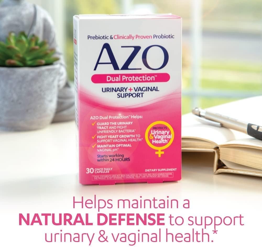 AZO Dual Protection, Urinary + Vaginal Support, Prebiotics and Probiotics for Women*, Starts Working Within 24 Hours, Non-GMO, 30 Count - Image 4