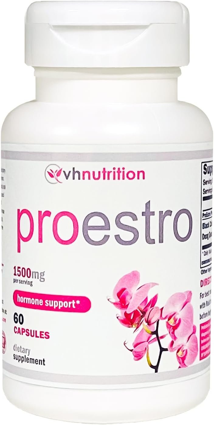 VH Nutrition PROESTRO | Estrogen Support* Supplement for Women | Extra Strength Hormone Balance* for Her | 60 Capsules in Easy to Swallow Pills - Image 4