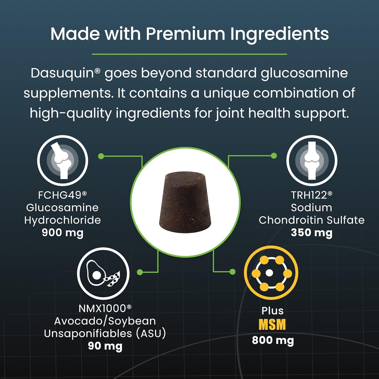 Nutramax Laboratories Dasuquin with MSM Soft Chews Large Dog 84 Count, brown - Image 5