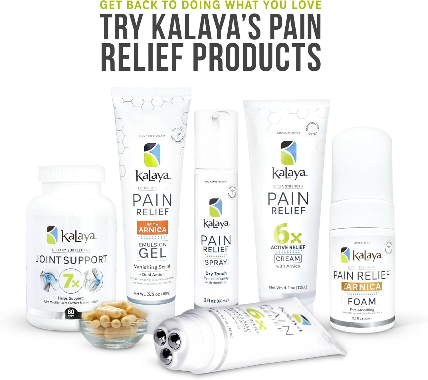 Kalaya 7X Joint Support Supplement - Designed by Medical Professionals - for Joints, Bone Health, and Muscle Support - with Turmeric, Collagen, and Vitamin C - 60 ct - Image 7