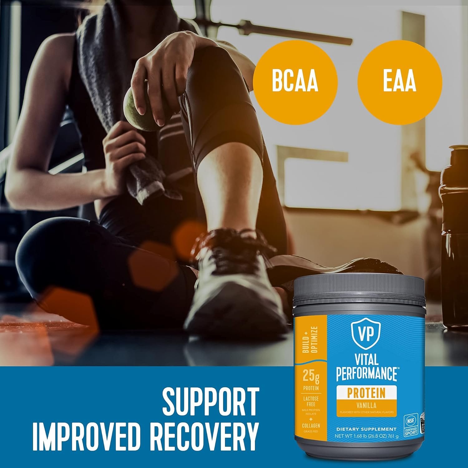 Vital Proteins Collagen Peptides Powder - Vanilla, Protein Powder Blend, Lactose-Free, Made Without Gluten, 1.68lb - Image 5