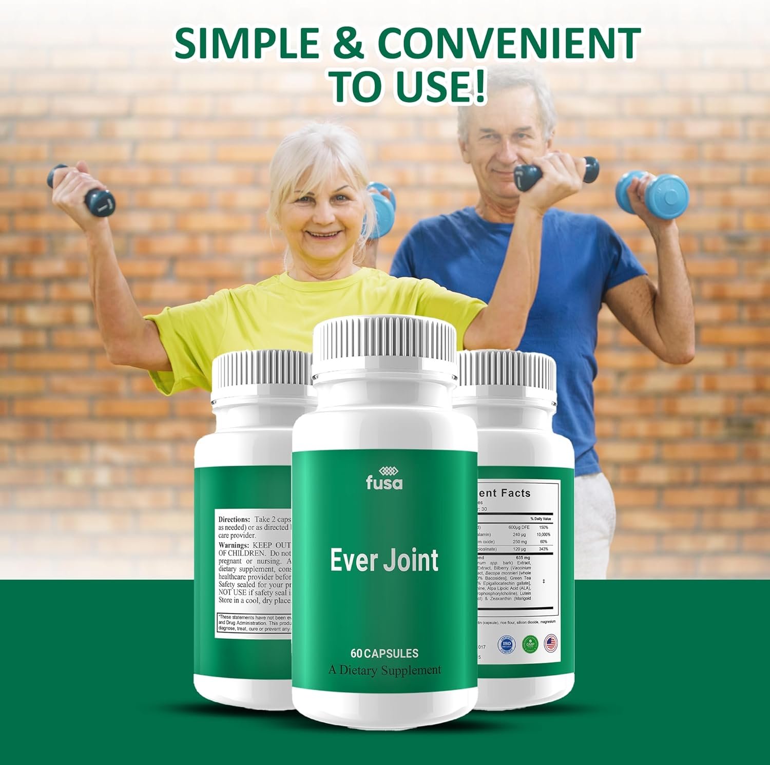 (3 Pack) Ever Joint Advanced Joint Support Supplement EverJoint Capsules, Ever Joints Maximum Strength Advanced Health & Wellness Multivitamin Formula, Every Joint Wellness Supplement (180 Capsules) - Image 5