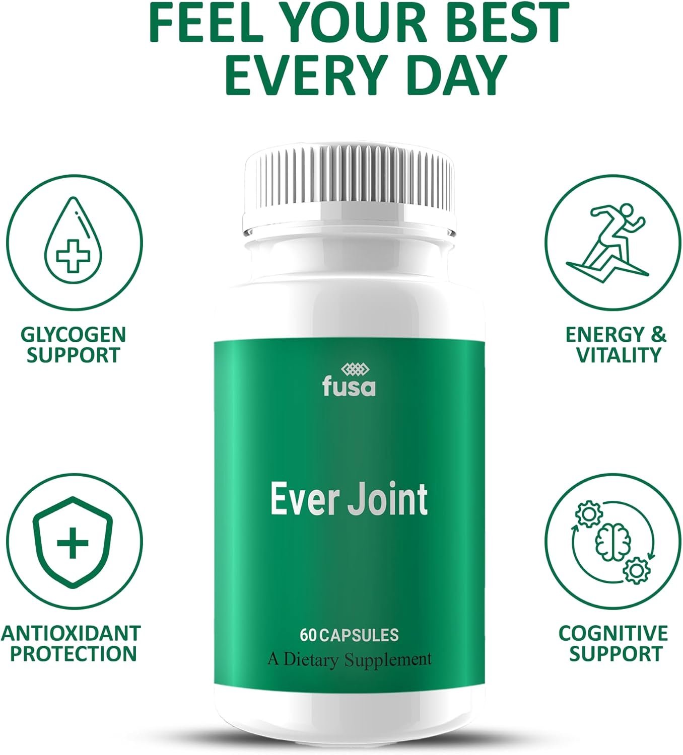 (3 Pack) Ever Joint Advanced Joint Support Supplement EverJoint Capsules, Ever Joints Maximum Strength Advanced Health & Wellness Multivitamin Formula, Every Joint Wellness Supplement (180 Capsules) - Image 3