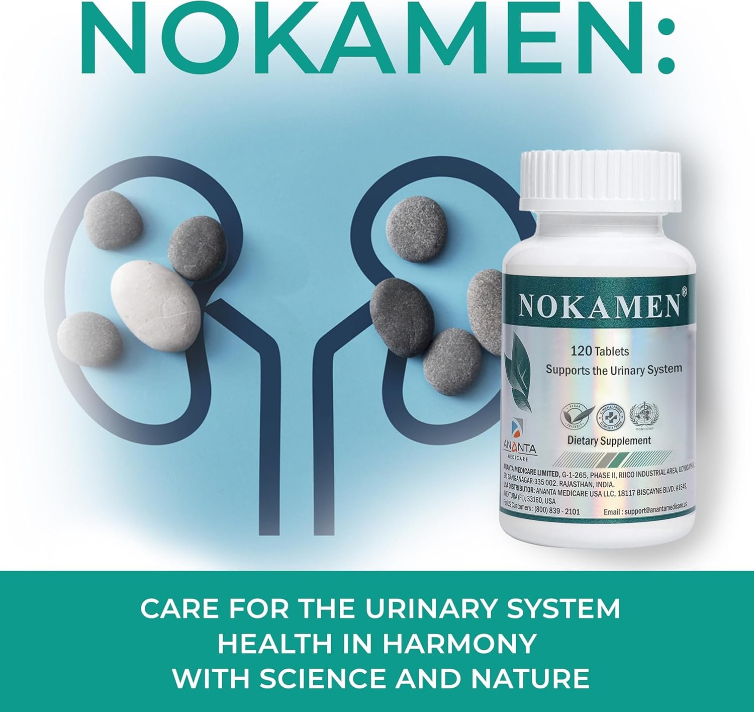 NOKAMEN – Kidney & Urinary Tract Support Herbal Formula, 120 Tabs - Image 7