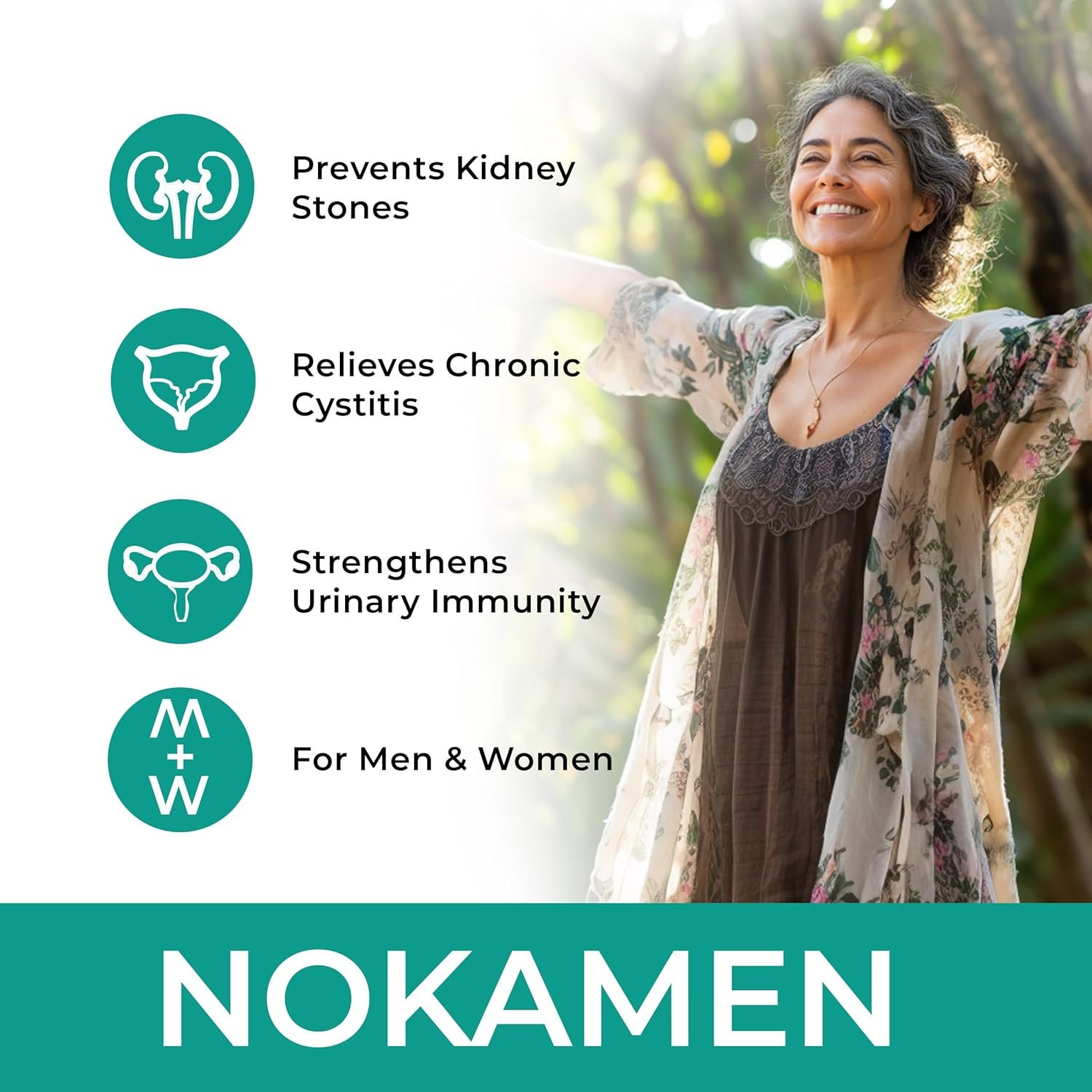 NOKAMEN – Kidney & Urinary Tract Support Herbal Formula, 120 Tabs - Image 2