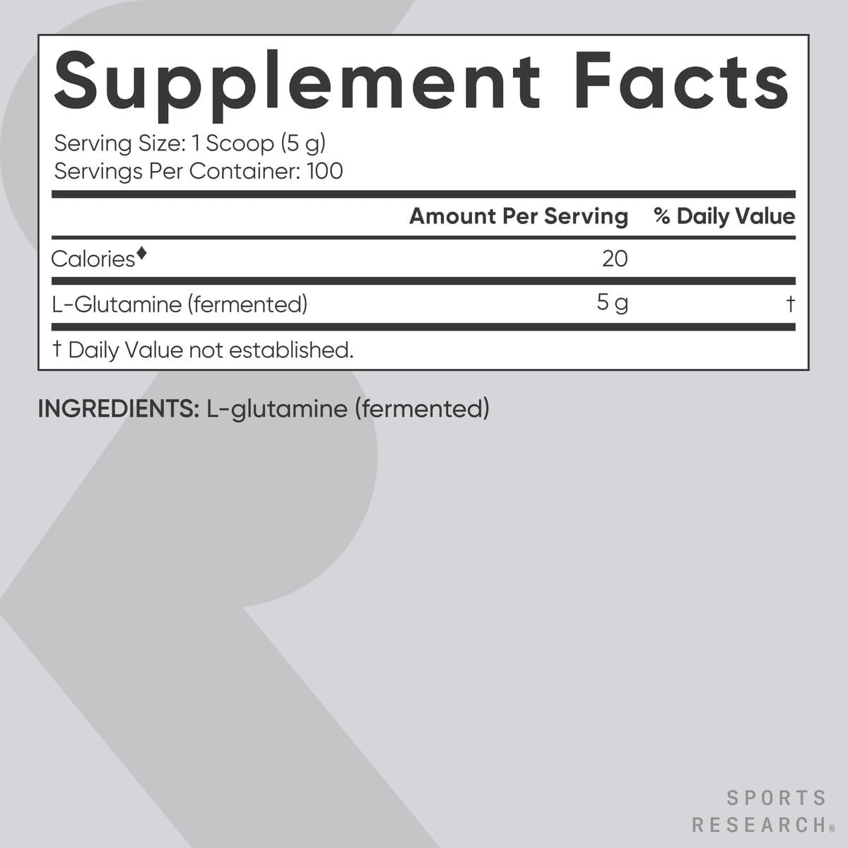 Sports Research L-Glutamine - Workout Recovery, Immune Health & Gut Health Support - 5 G Per Serving - 17.64 Oz - Image 5