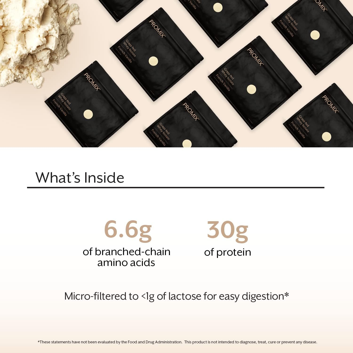 ProMix Nutrition Whey Protein Isolate Powder - Grass-Fed - Post Workout Fitness & Nutrition Shakes, Smoothies, Baking & Cooking Recipes - Gluten-Free & Keto-Friendly - Vanilla - 5 Pound (Pack of 2) - Image 3