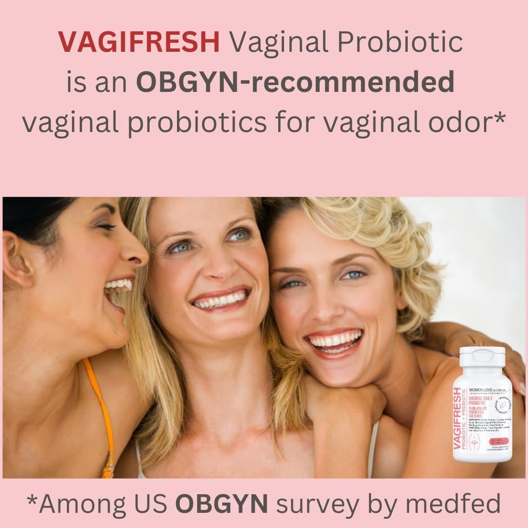 VAGIFRESH Vaginal Probiotics, pH Balance, Prebiotics & Lactobacillus. Women's Vaginal Health Supplement - Healthy Vaginal Odor & Flora, 30 Count. - Image 5