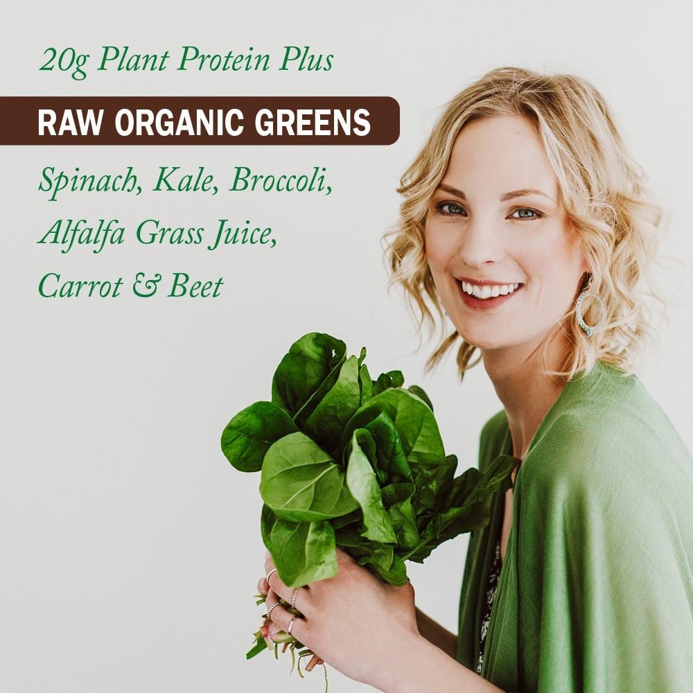 Garden of Life Raw Organic Protein & Greens - Chocolate - Vegan Protein Powder for Women and Men, Plant Protein, Pea Protein, Greens & Probiotics - Dairy Free, Gluten Free Low Carb Shake, 20 Servings - Image 4