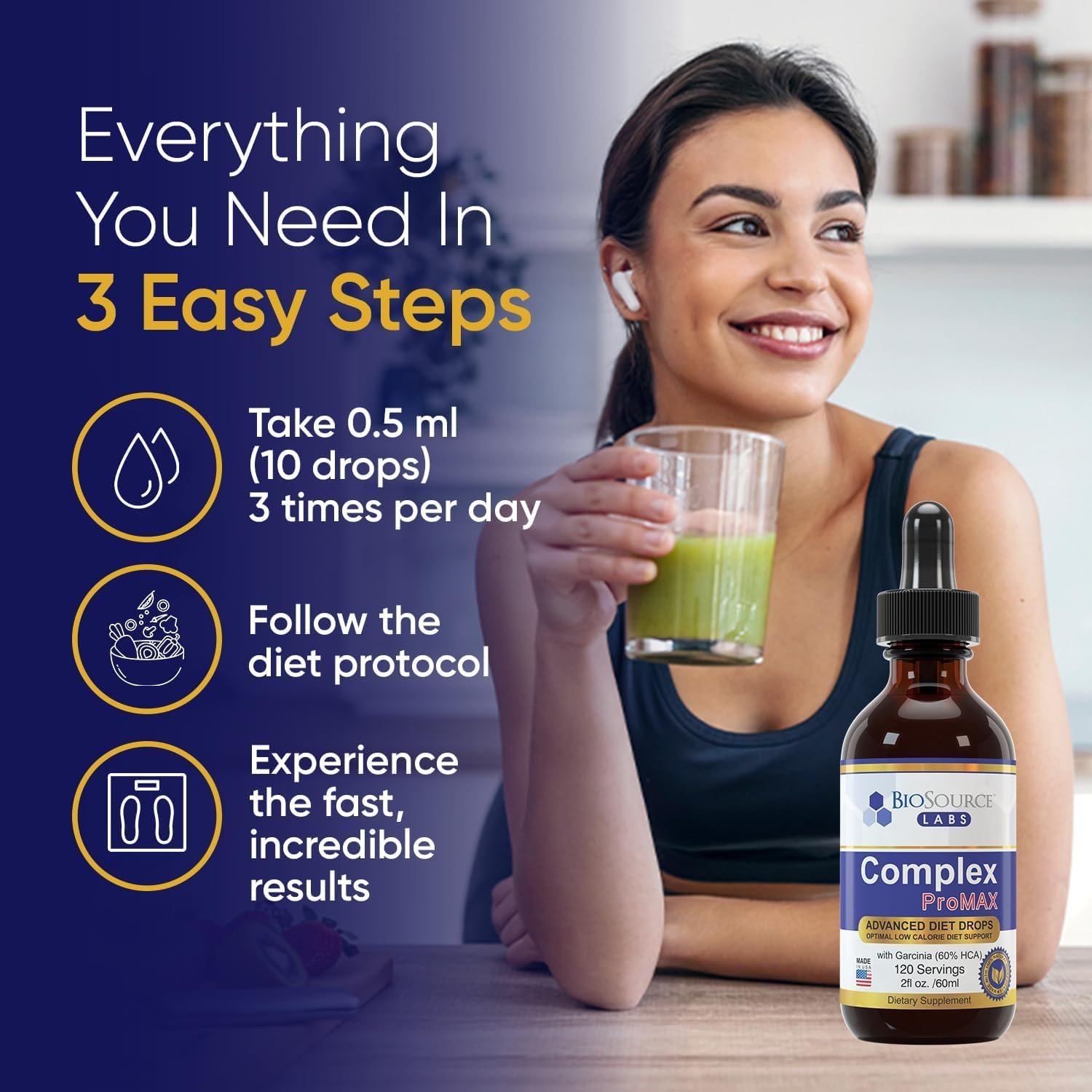 Complex ProMAX Premium Diet Drops (1 x 2 oz Bottle) - Image 4