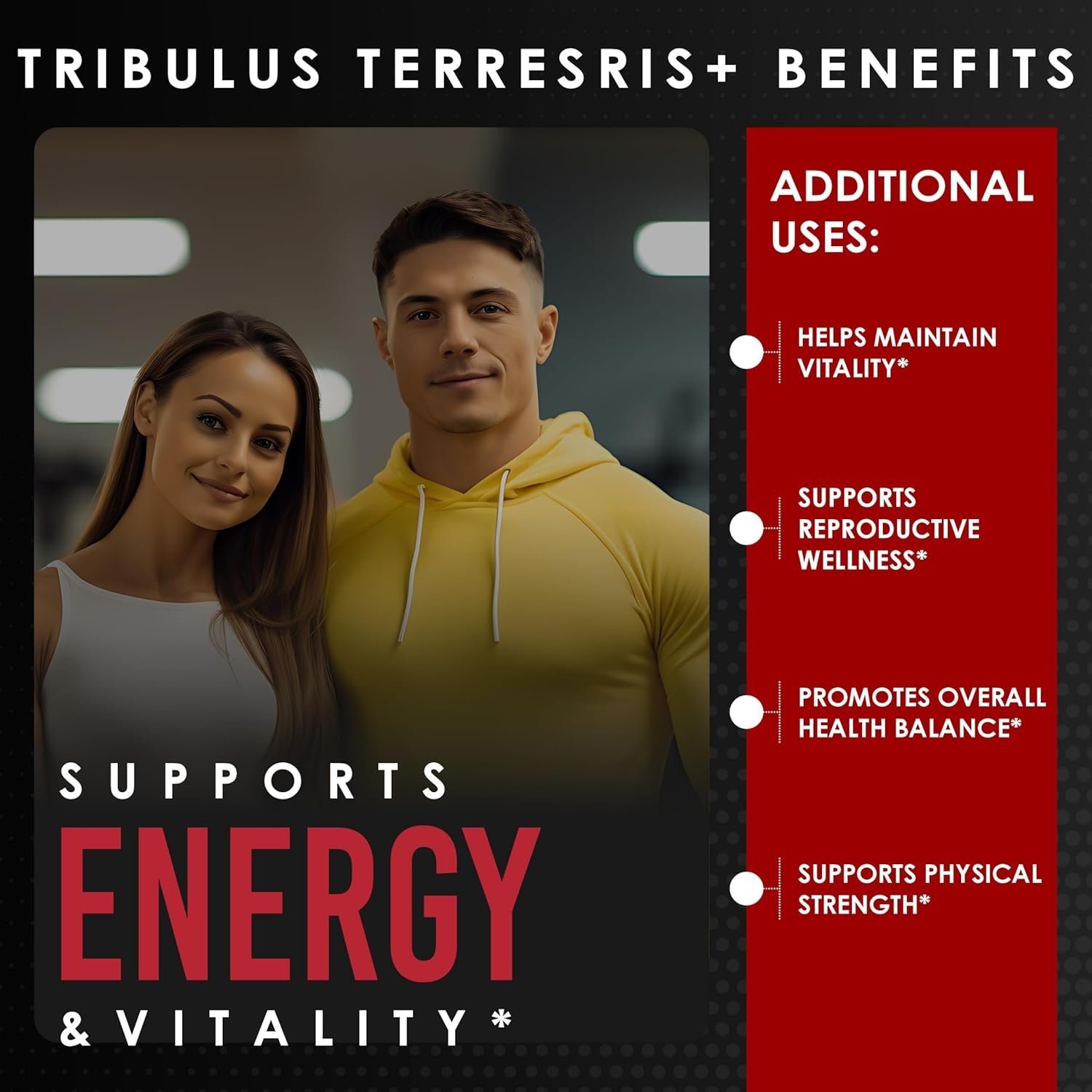 Amalth Tribulus Terrsestris, 20:1 Extract Per Serving, Highest Potency with Ashwagandha, Saw Palmetto, Shilajit 120 Capsules - Image 4