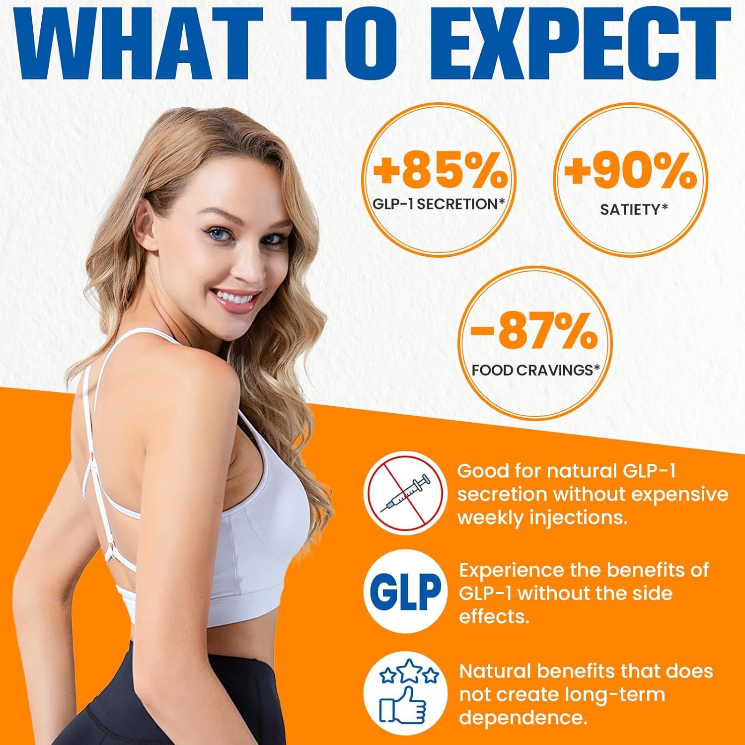 GLP-1 Supplement for Women, 3X Targeted Formula, Gentle on The Stomach, GLP1 with Akkermansia Probiotic, Berberine HCI & Chicory Inulin, Natural GLP-1 for Digestion & Gut Health - Vegan, 60 Capsules - Image 5