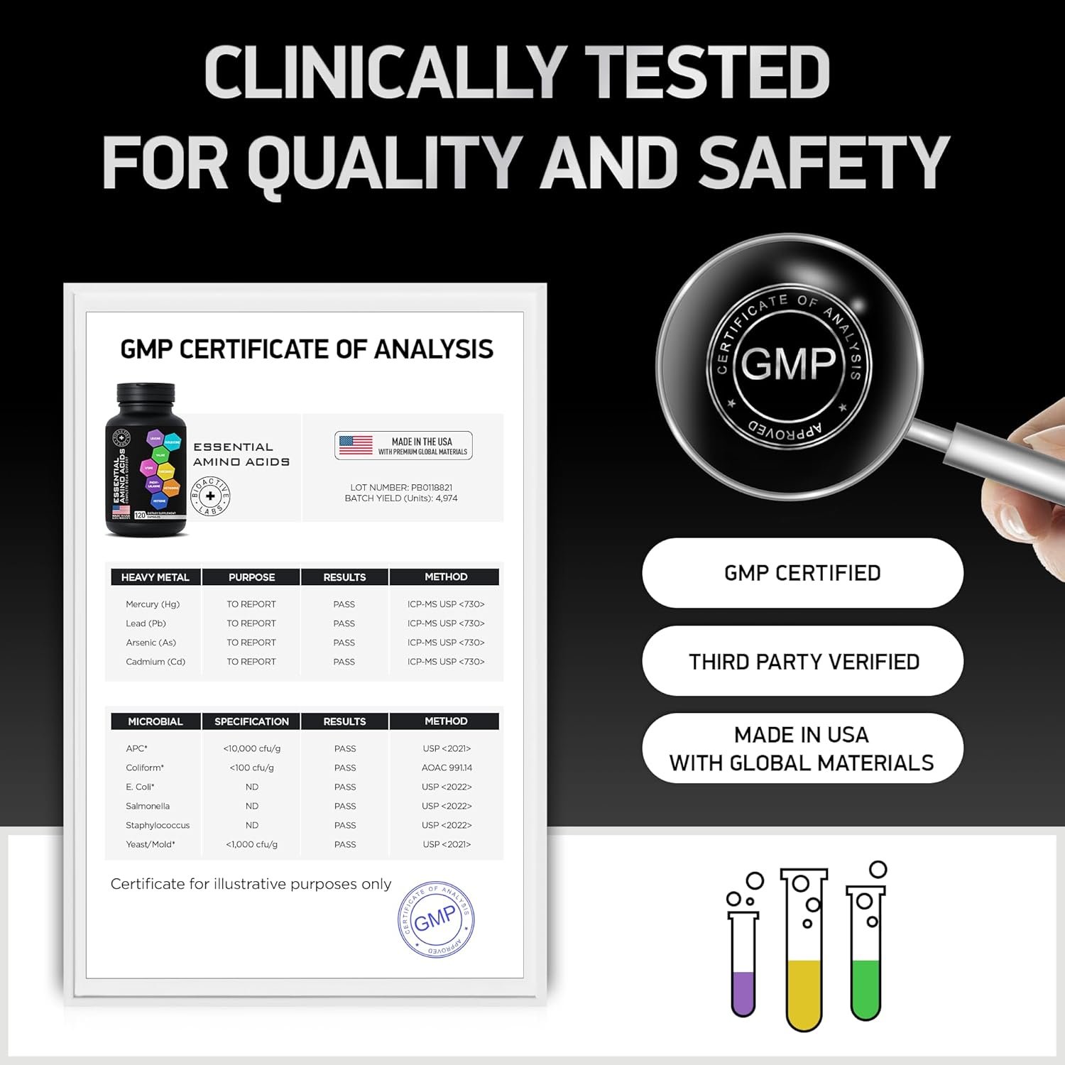 Essential Amino Acids Complex for Men & Women - Advanced Workout Power & Recovery Formula - Vegan BCAA Amino Acid Supplement with All 9 Branch Chain Essential Aminos - 240 Keto Friendly EAA BCAA Pills - Image 8