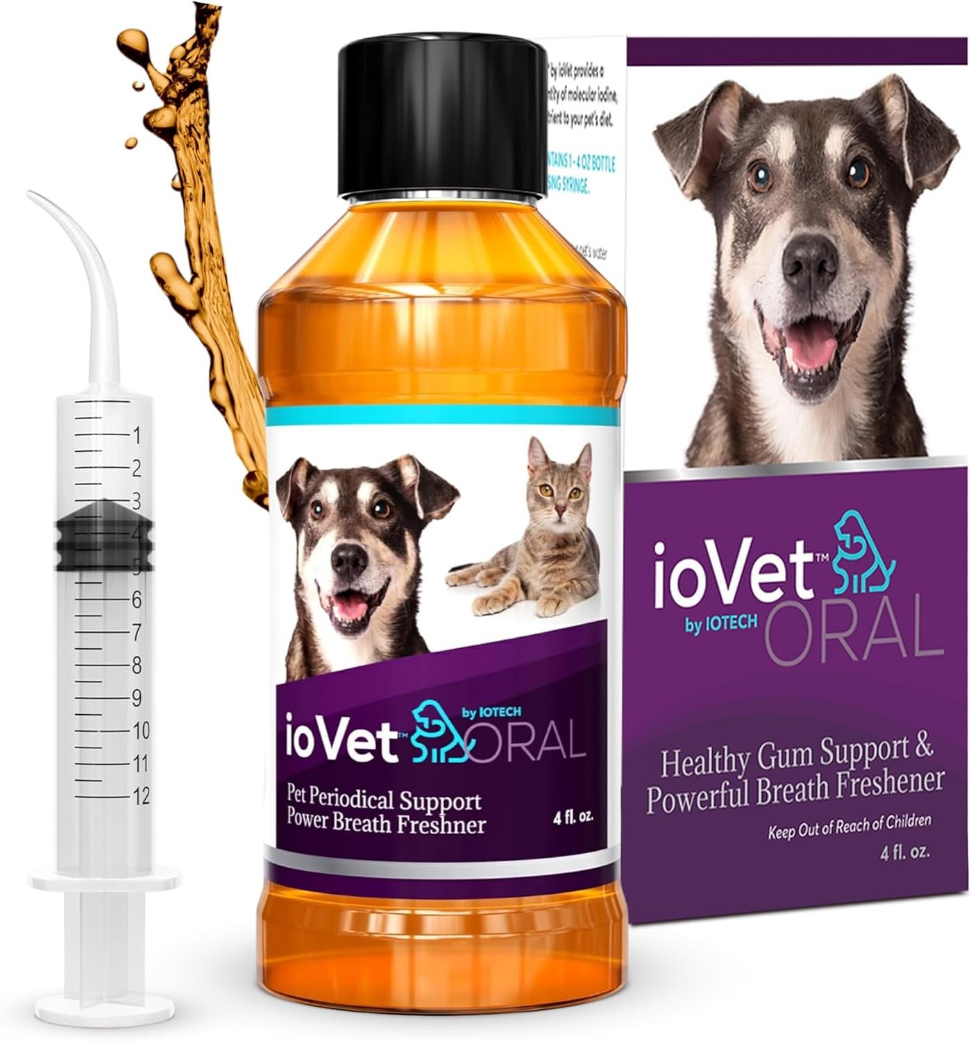 Recommended by Veterinarians Because it Simply Works Better. ioVet Oral Pet Water additive effortlessly Helps Your pet to The Clean, Healthy Mouth & Dazzling Fresh Breath You've Always Hoped for.