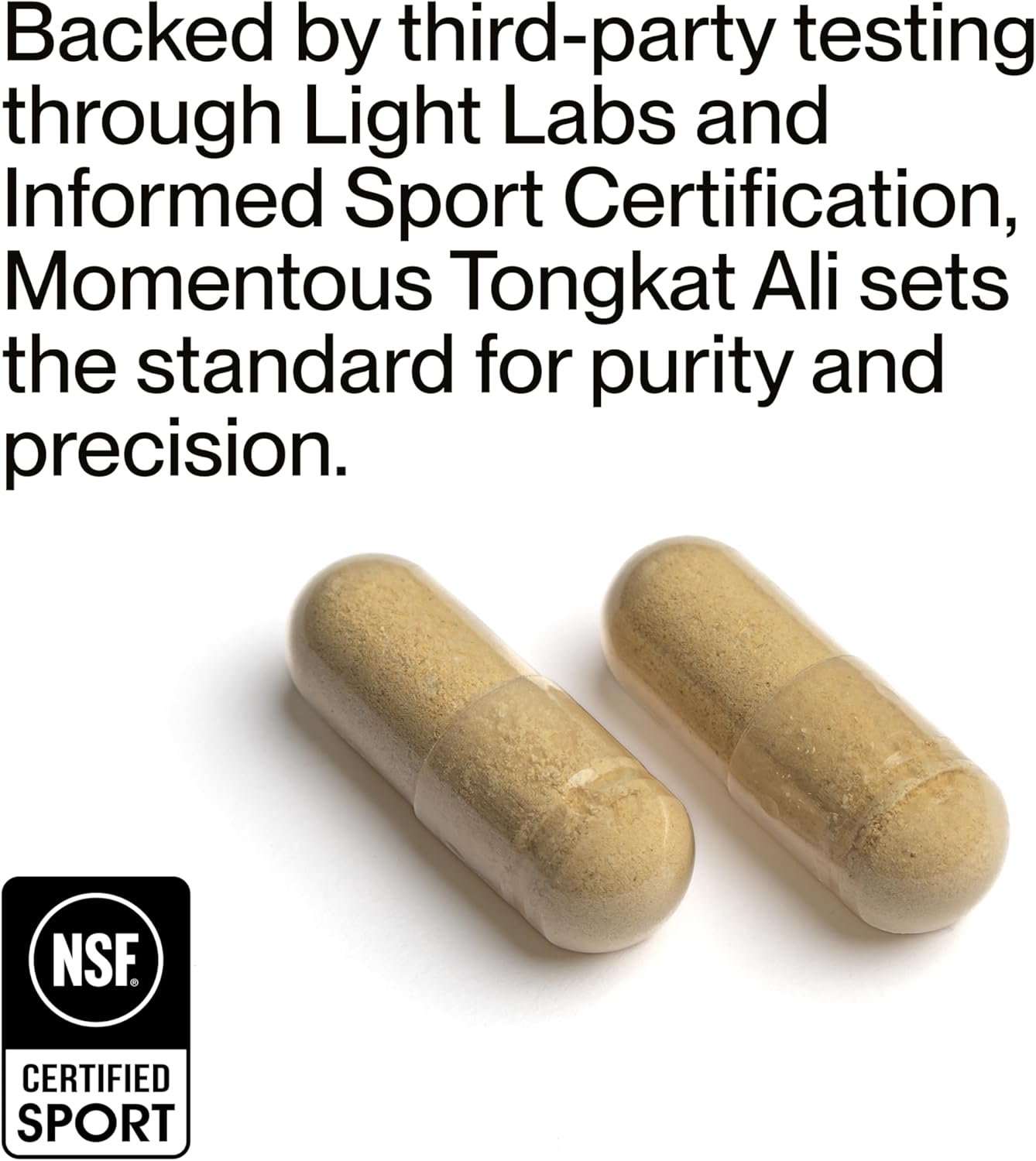 Momentous Tongkat Ali Supplement - Longjack Root Extract Powder for Men & Women - Supports Hormone Balance, Performance, & Mood - Natural Wellness - Informed Sport Certified - 400 mg - 30 Servings - Image 5
