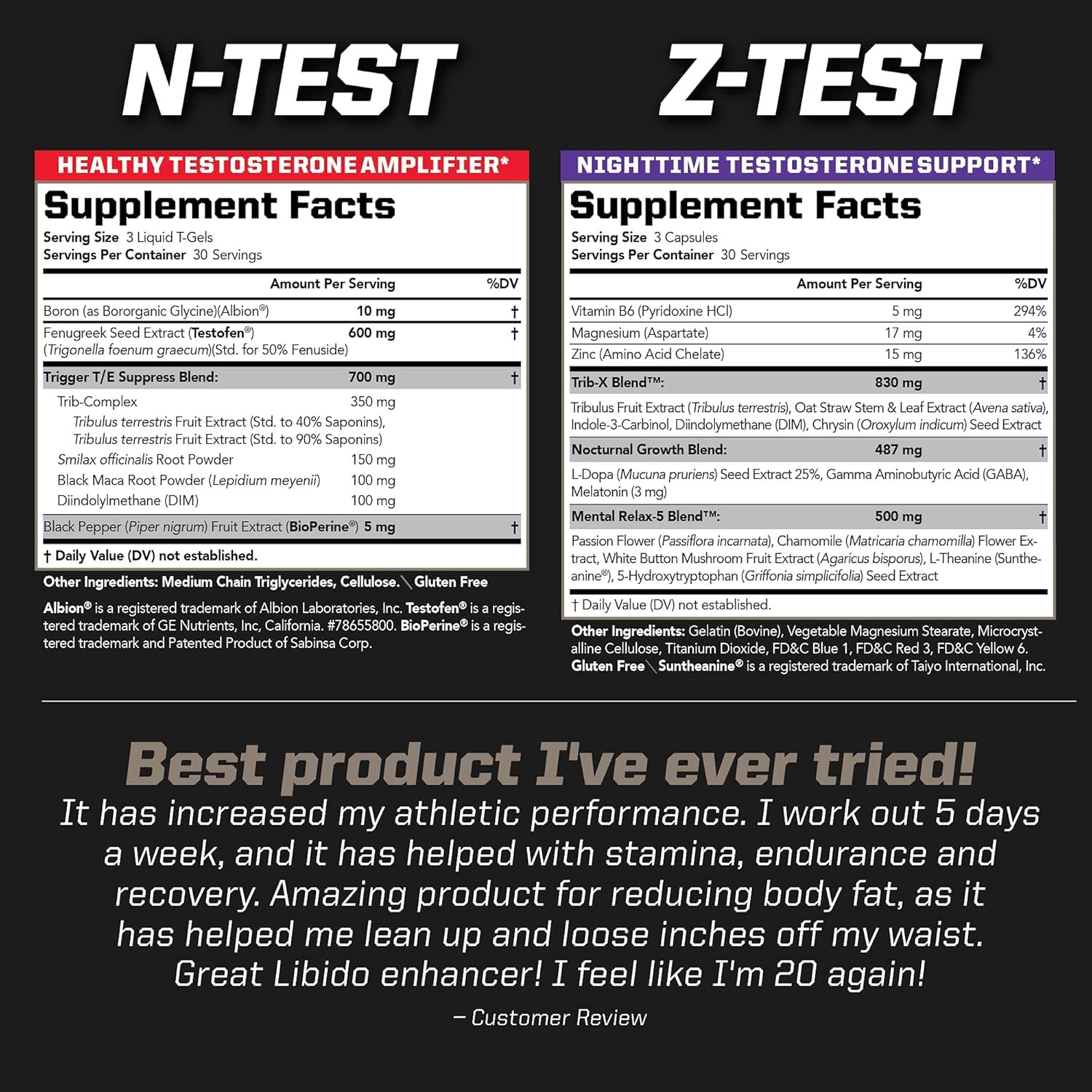 PMD Sports Flex Stack Advanced 24-Hour Testosterone Stack for Lean Muscle Growth, Strength, Recovery, Libido and Restful Sleep - N-Test 600 Advanced / 90 Liquid T-Gels, Z-Test 90 Capsules … - Image 3