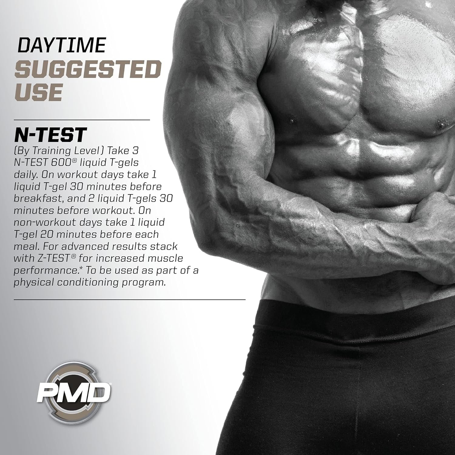 PMD Sports Flex Stack Advanced 24-Hour Testosterone Stack for Lean Muscle Growth, Strength, Recovery, Libido and Restful Sleep - N-Test 600 Advanced / 90 Liquid T-Gels, Z-Test 90 Capsules … - Image 10