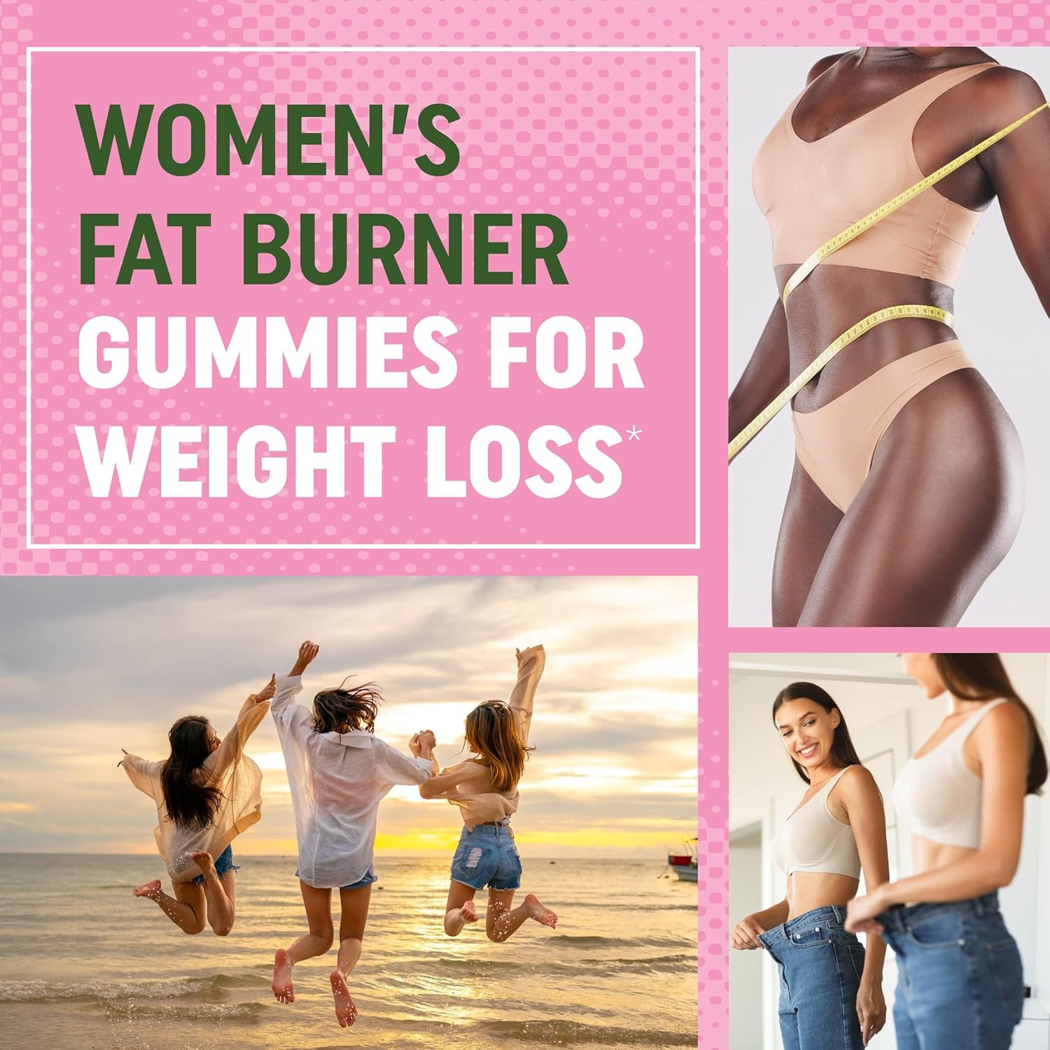 Women’s Fat Burner Gummies for Weight Loss | Green Tea, Green Coffee Bean, Garcinia Cambogia & Ketones | Fat Burners for Women Weight Loss Gummies | Green Tea Fat Burner Supplements | 60 Count - Image 2