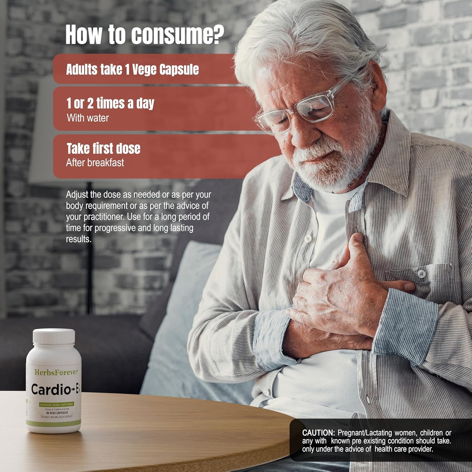 Herbsforever Cardio-B (Cardik-B) | Ayurvedic Herbal Supplement | 90 Vegan Capsules | 800 mg Concentrated Extract | Daily Herbal Support for Energy, Vitality & Wellness - Image 4