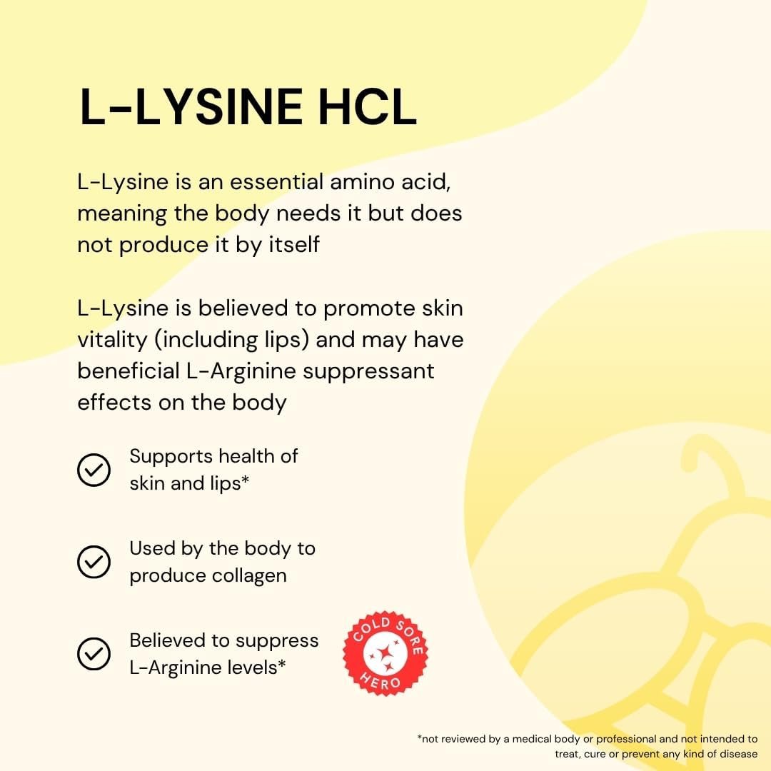 Herstat L-Lysine 1500mg | High Potency Essential Amino Acid, Vegetable Tablets, 120ct - Image 9