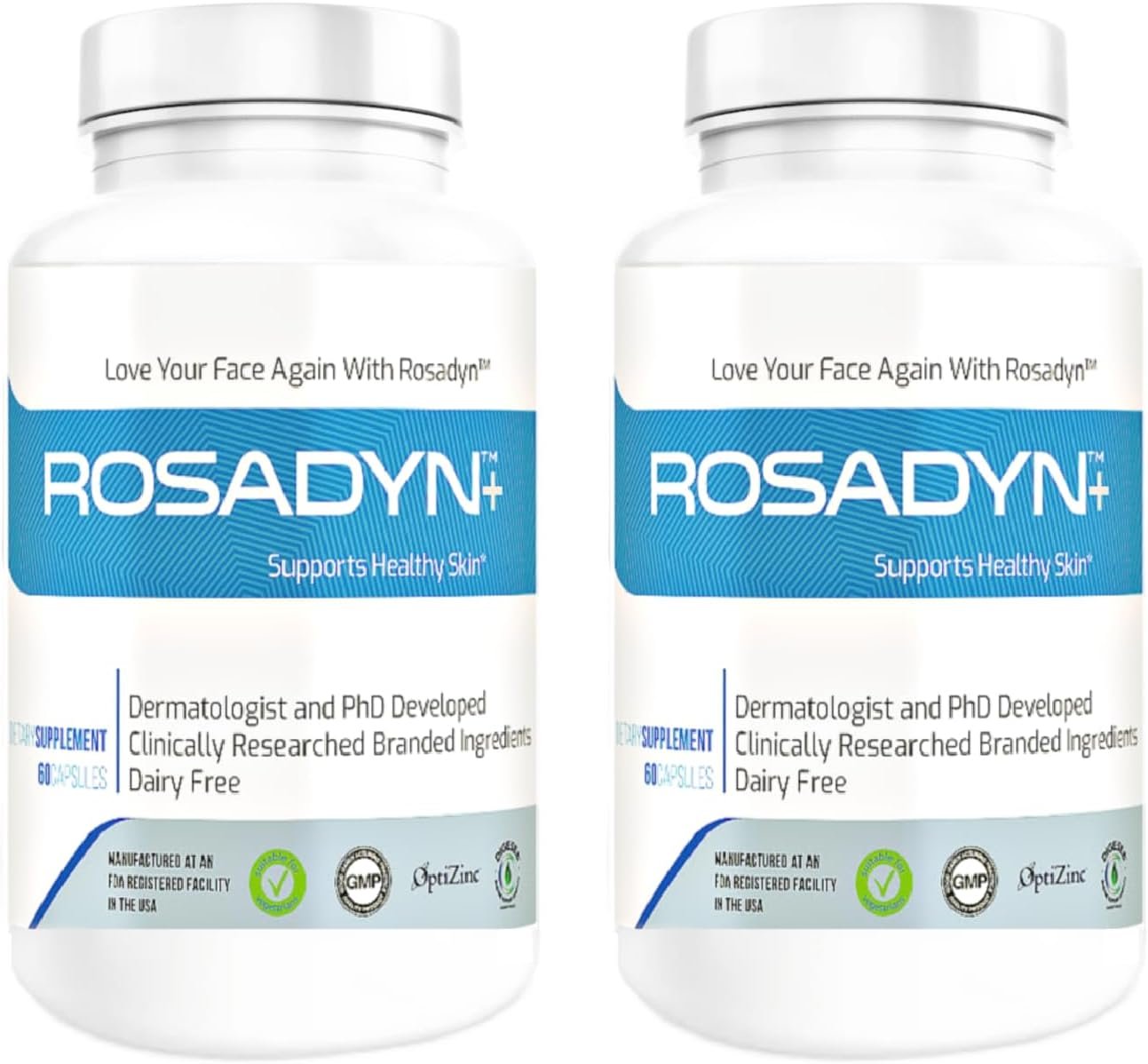 Rosacea Skin Care Supplement for Redness of Face, Eye and Nose | Targets The Root Cause of Symptoms