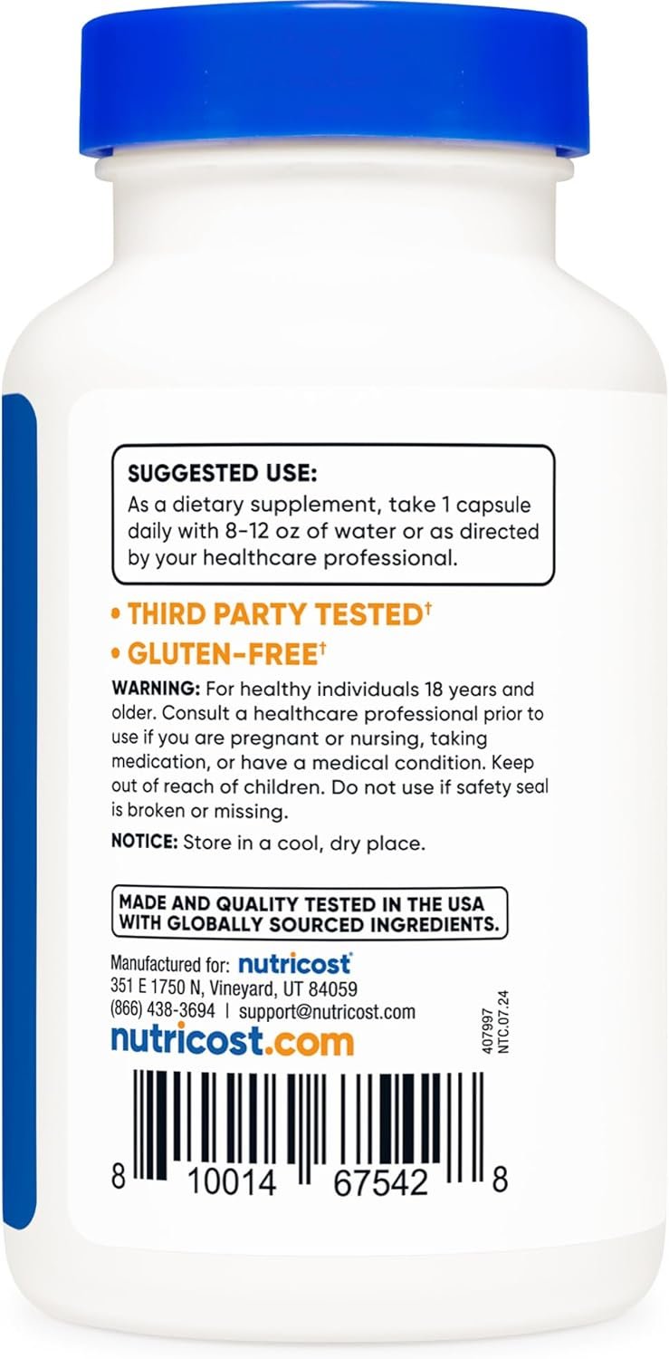 Nutricost DIM (Diindolylmethane) Plus BioPerine 300mg, 120 Vegetarian Capsules - Up to 4 Month Supply, Max Strength DIM Supplement - Image 4
