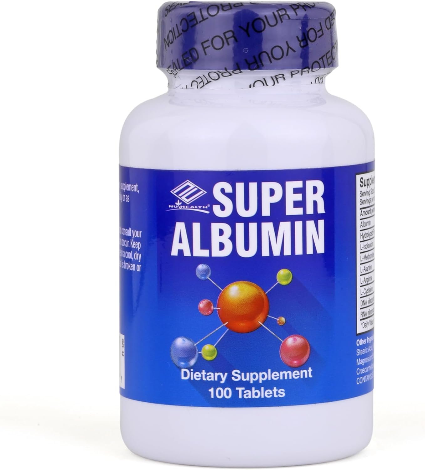 Super Albumin – Hydrolyzed Protein & Amino Acids Supplement | 100 Tablets | Supports Tissue Repair, Cellular Health & Physiological Balance