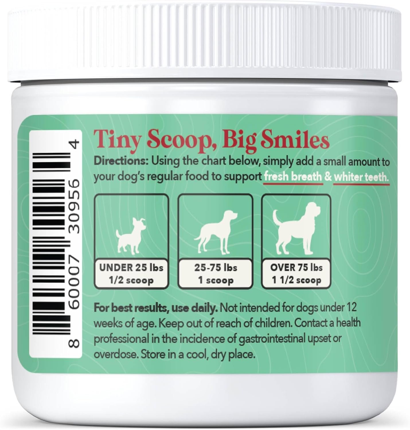 Wild Acre Dental Powder for Dogs - Dog Breath Freshener Dental Powder for Teeth Cleaning Plaque Off, Dental Care for Dogs, Tartar Remover for Teeth - Fresh Breath Probiotics - Image 4