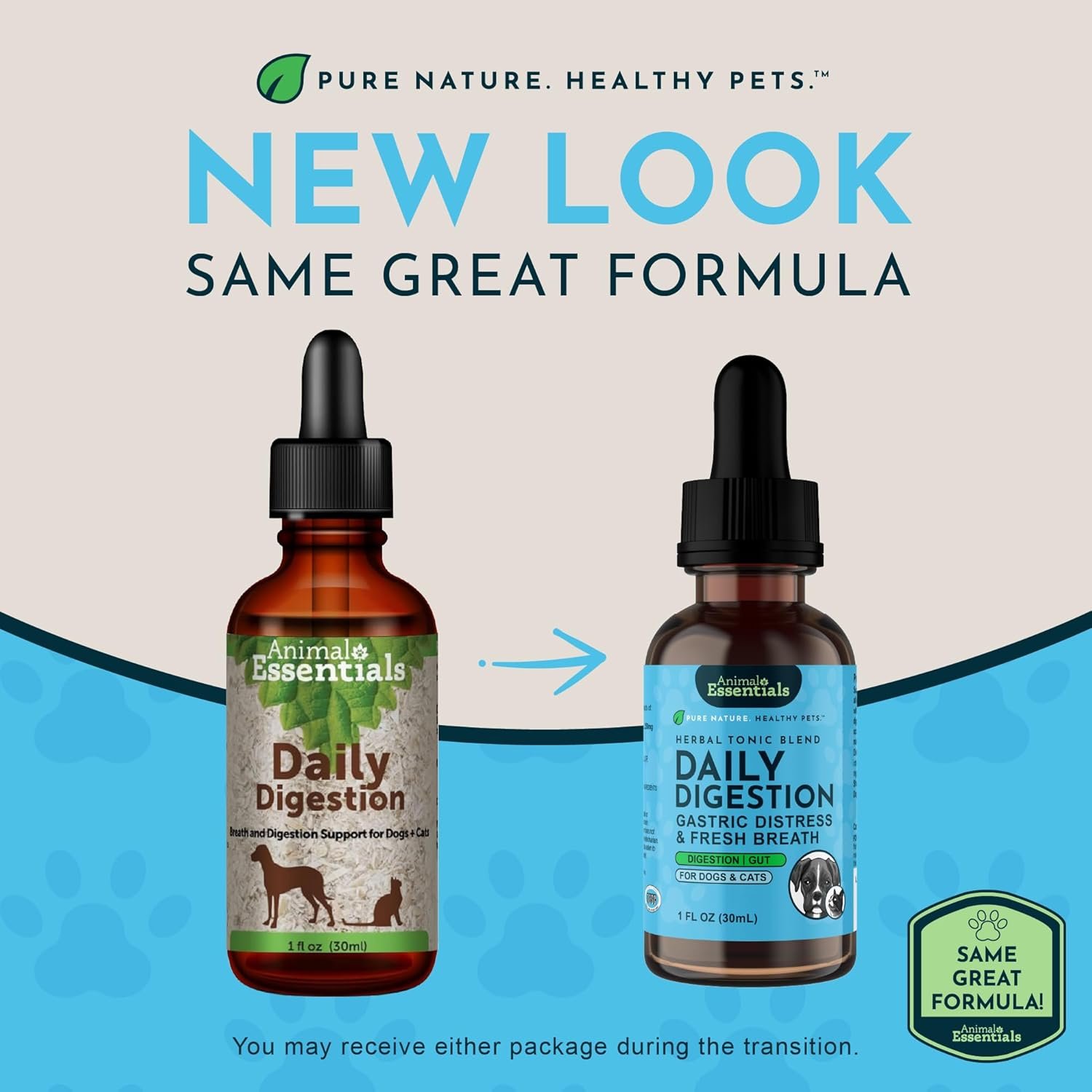 Animal Essentials Daily Digestion for Dogs & Cats - Digestive Support, Fresh Breath, Ginger Root, Fennel Seed Extract, Liquid Supplement - 1 Fl Oz - Image 2